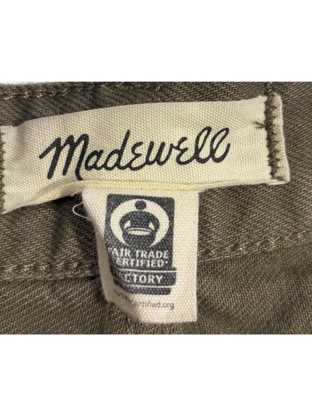 Madewell The Darted Barrel-Leg Jean Mossy Umber Oversized Fit Articulated Knee - Picture 6 of 11